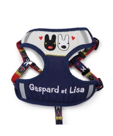 PET PARADISE リサとガスパール ハーネス＆リード ３Ｓ 《ハート柄》 超小型犬