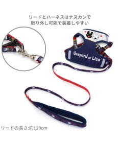 PET PARADISE リサとガスパール ハーネス＆リード ３Ｓ 《ハート柄》 超小型犬