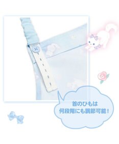 Mother garden マザーガーデン フリルエプロン 三角巾付き 130～150cm 《ふわねこ柄》