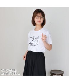 Mother garden しろたん Tシャツ 半袖  《しろたんじぇんと柄》 白色 S/M/L/XL