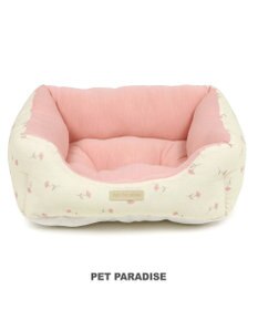 PET PARADISE ペットパラダイス 小花柄カドラー《ピンク》 M  小型犬