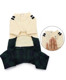 PET PARADISE J.PRESS ブラックウォッチ パンツつなぎ  小型犬