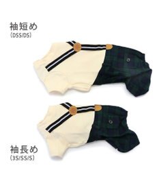 PET PARADISE J.PRESS ブラックウォッチ パンツつなぎ  小型犬
