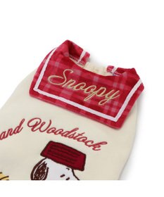 PET PARADISE スヌーピー チェック襟 トレーナー 《ホワイト》 小型犬