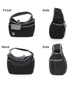 PET PARADISE ソフト メッシュスリング キャリーバッグ【超小型犬】 ブラック / ホワイト