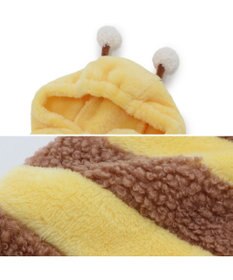 PET PARADISE ペットパラダイス もこもこ なりきり パーカー 《蜂》 中型犬