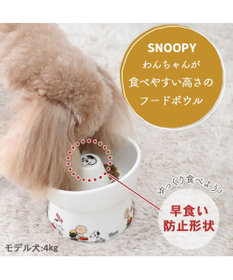 PET PARADISE スヌーピー 早食い防止 高さのある フードボウル
