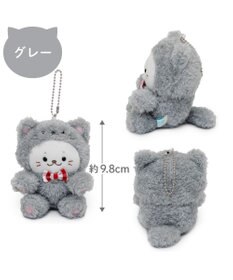 Mother garden しろたん 猫キーホルダー 《グレー》 単品