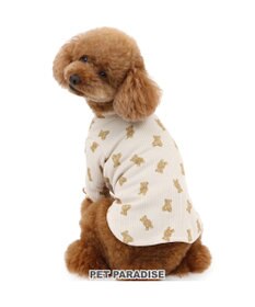 PET PARADISE ペットパラダイス くま のびのび リブ Tシャツ 小型犬