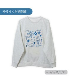 Mother garden しろたん トレーナー 《ゆるらくがき刺繍》 ユニセックス