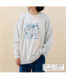 Mother garden しろたん トレーナー 《ゆるらくがき刺繍》 ユニセックス