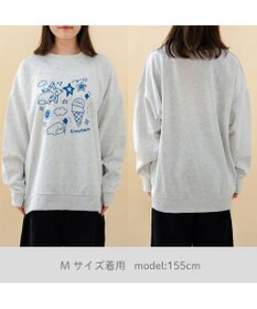 Mother garden しろたん トレーナー 《ゆるらくがき刺繍》 ユニセックス