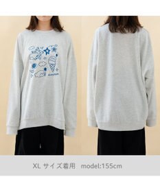 Mother garden しろたん トレーナー 《ゆるらくがき刺繍》 ユニセックス