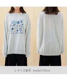 Mother garden しろたん トレーナー 《ゆるらくがき刺繍》 ユニセックス