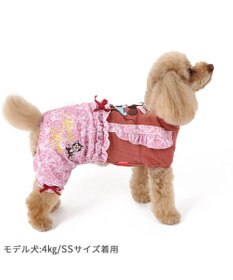 PET PARADISE ディズニー  ミニーマウス  アンティーク柄ロンパース 【小型犬】