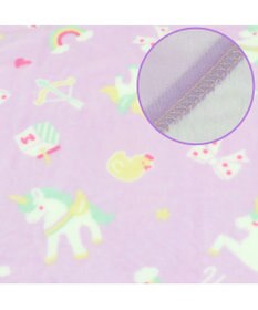 Mother garden マザーガーデンユニコーン ハーフ毛布 100×140cm 《ポップ柄》 あったか大判ひざ掛け