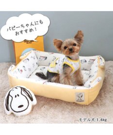 PET PARADISE 犬 ベッド おしゃれ スヌーピー ２ｗａｙ カドラーベッド (61×51cm) ワッフル