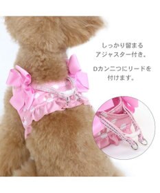 PET PARADISE ディズニー ミニーマウス メッシュ ベスト ハーネス 【Ｓ】 ピンク 水玉