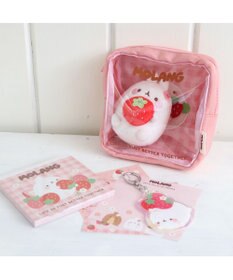 Mother garden マザーガーデン MOLANG モラン スクエアポーチ 《 桃色 / 茶色 》 単品 ポーチ 小物入れ