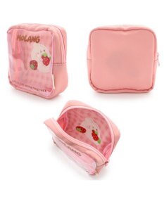 Mother garden マザーガーデン MOLANG モラン スクエアポーチ 《 桃色 / 茶色 》 単品 ポーチ 小物入れ