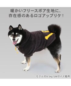 PET PARADISE Lee ロゴ ボアパーカー 《グレー》 中型犬 大型犬