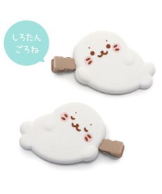 Mother garden しろたん ぷっくり 前髪クリップ 2個入り 《ごろね/しろたん&らっこいぬ》 単品
