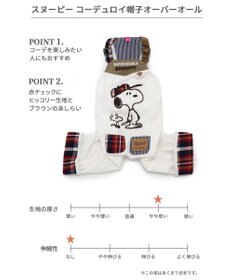 PET PARADISE スヌーピー オーバーオール 【中型犬】