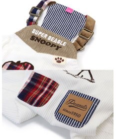 PET PARADISE スヌーピー オーバーオール 【中型犬】