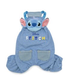 PET PARADISE ディズニー スティッチ 顔 ロンパース 《水色》小型犬