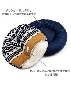 PET PARADISE ペットパラダイス 遠赤外線 丸型 寝袋 《カントリー柄》 Ｍ