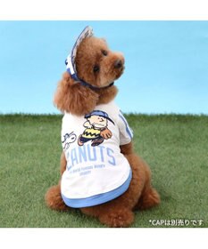 PET PARADISE スヌーピー Tシャツ 《ファインプレー柄》 白 小型犬