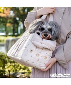 PET PARADISE ペットパラダイス あごのせキャリーバッグ 《チューリップ柄》 小型犬 約4~8kg