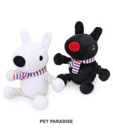 PET PARADISE リサとガスパール お座りトイ トリコロール マフラー 《ガスパール》 小型犬