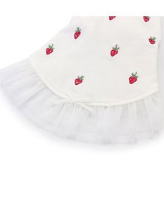 PET PARADISE ペットパラダイス パーカー 苺柄 《ホワイト》 小型犬