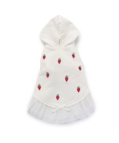 PET PARADISE ペットパラダイス パーカー 苺柄 《ホワイト》 小型犬