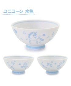Mother garden マザーガーデン ユニコーン くっつきにくい ご飯茶碗 小盛 水色