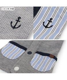 PET PARADISE ペットパラダイス  やさしいベスト 《錨 刺繍》 背中開き 中型犬 大型犬