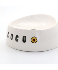 PET PARADISE 【受注生産】スヌーピー えさ皿 食器 名前と誕生日が入ります！  オーダーメイドフードボウル【大】