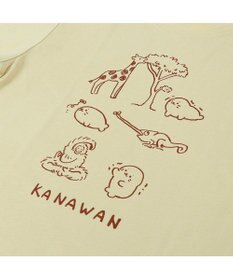 Mother garden しろたん Tシャツ 半袖  《KANAWAN柄》 ベージュ色　S/M/L/XL レディース メンズ ユニセックス 男女兼用  かわいい キャラクター 半袖Ｔシャツ マザーガーデン   父の日 父の日ギフト