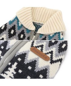 PET PARADISE スヌーピー 背中開き ニット雪遊び柄 《グレー》 中型犬 大型犬