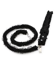 PET PARADISE cherircouture ツイード リボンリード 《ブラック》 ＳＳ～Ｓ