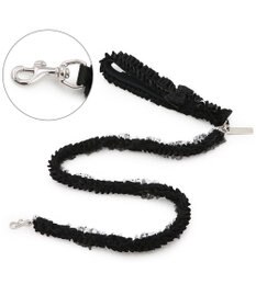 PET PARADISE cherircouture ツイード リボンリード 《ブラック》 ＳＳ～Ｓ