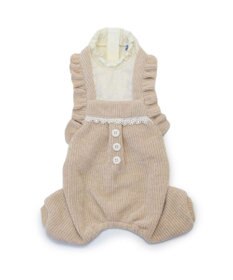 PET PARADISE ペットパラダイス ニット風パンツつなぎ 小型犬