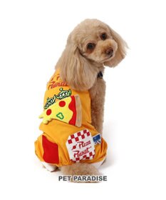 PET PARADISE ディズニー トイストーリー  ピザプラネット柄  オーバーオール 【小型犬】