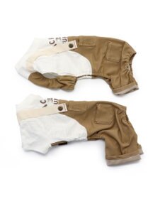 PET PARADISE 犬 服 夏服 パンツつなぎ 白 〔小型犬〕 重着風 ペットウエア ペットウェア ドッグウエア ドッグウェア ベビー 超小型犬 小型犬