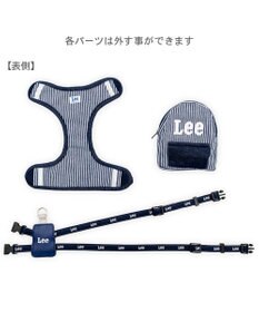 PET PARADISE Lee ヒッコリー ロゴ リュック付きハーネス Ｓ 小型犬