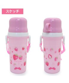 Mother garden マザーガーデン 野いちご コップ付 直飲み プラボトル 水筒 《スケッチ柄》