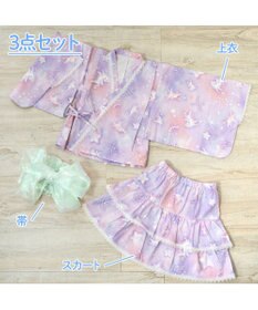 Mother garden 2025 マザーガーデン ユニコーン 浴衣ドレス 《ミルキーウェイ》 95～100cm / 105～110cm