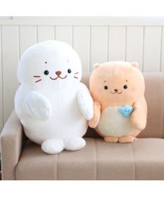 【美品】しろたん 特大 パペぐるみ❤️パペット ぬいぐるみ ぱぺたん【現在非売品】 しろたん らっこいぬ パペぐるみ 44cm 両手用 パペット / Mother