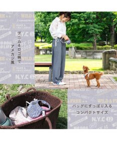 PET PARADISE ペットパラダイス 伸縮リード 《いちご柄 / ロゴ柄 》【小型犬】軽量 ロック式